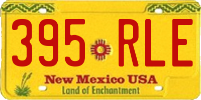 NM license plate 395RLE
