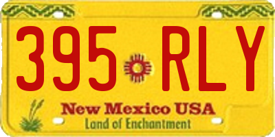 NM license plate 395RLY
