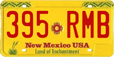 NM license plate 395RMB