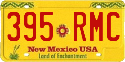 NM license plate 395RMC
