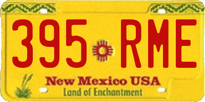 NM license plate 395RME