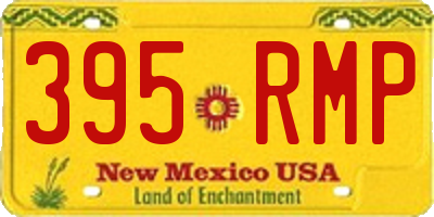NM license plate 395RMP
