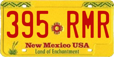 NM license plate 395RMR