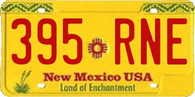 NM license plate 395RNE