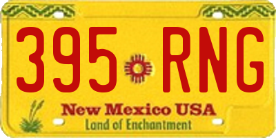NM license plate 395RNG