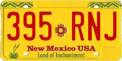 NM license plate 395RNJ