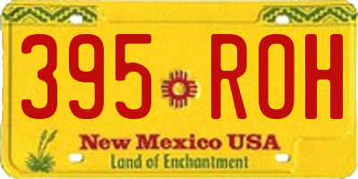 NM license plate 395ROH