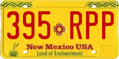 NM license plate 395RPP