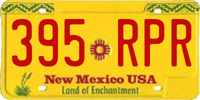 NM license plate 395RPR