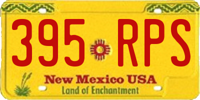 NM license plate 395RPS