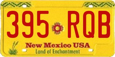 NM license plate 395RQB