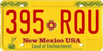 NM license plate 395RQU