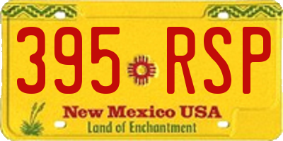 NM license plate 395RSP