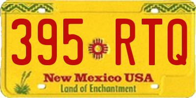 NM license plate 395RTQ