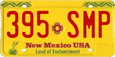 NM license plate 395SMP