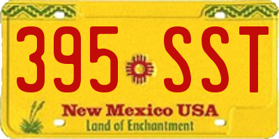NM license plate 395SST