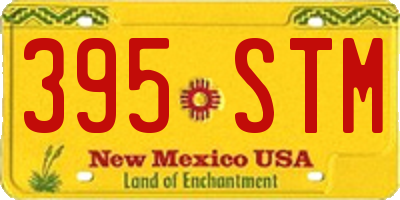 NM license plate 395STM