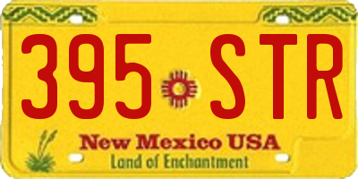 NM license plate 395STR