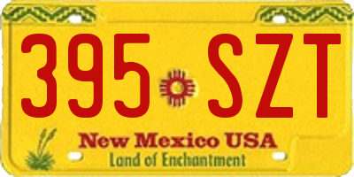 NM license plate 395SZT