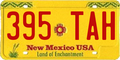 NM license plate 395TAH