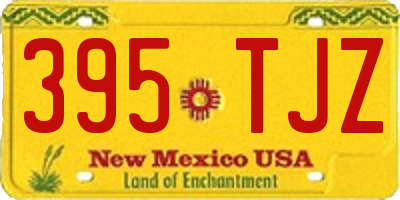 NM license plate 395TJZ