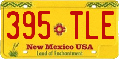 NM license plate 395TLE