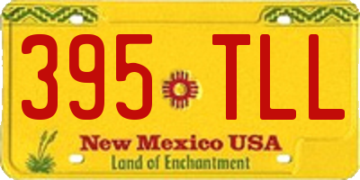 NM license plate 395TLL