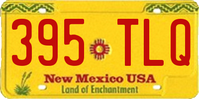 NM license plate 395TLQ