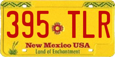 NM license plate 395TLR
