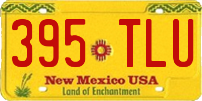 NM license plate 395TLU