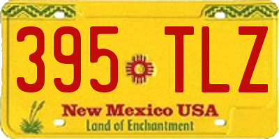 NM license plate 395TLZ