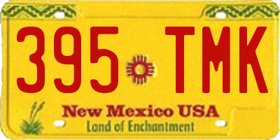 NM license plate 395TMK