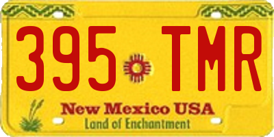 NM license plate 395TMR