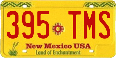 NM license plate 395TMS