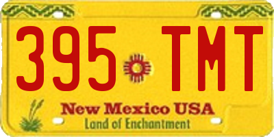 NM license plate 395TMT