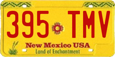 NM license plate 395TMV