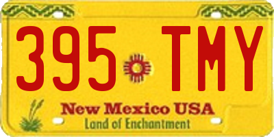 NM license plate 395TMY