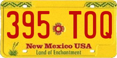 NM license plate 395TOQ