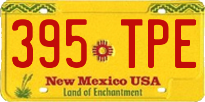 NM license plate 395TPE