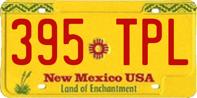 NM license plate 395TPL