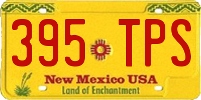 NM license plate 395TPS