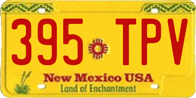 NM license plate 395TPV