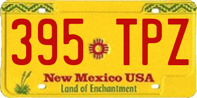 NM license plate 395TPZ
