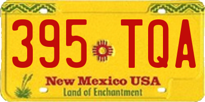 NM license plate 395TQA