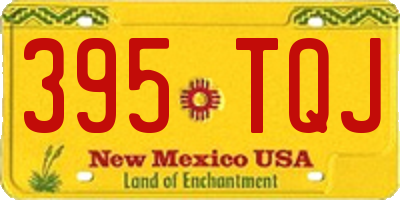 NM license plate 395TQJ