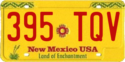 NM license plate 395TQV