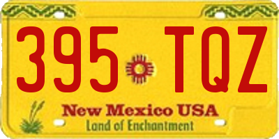 NM license plate 395TQZ