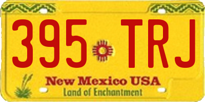 NM license plate 395TRJ