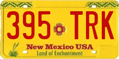 NM license plate 395TRK