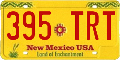NM license plate 395TRT